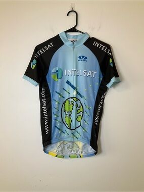 Voler Intelsat Cycling Jersey Full Zip Graphic Bike Shirt Size M